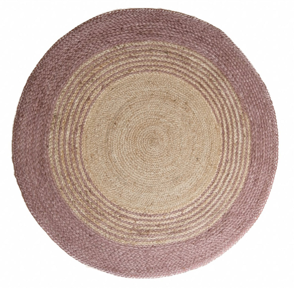 Jeremiah Jute Rug Round PinkJUNO456CIRC/PINKRugtastic