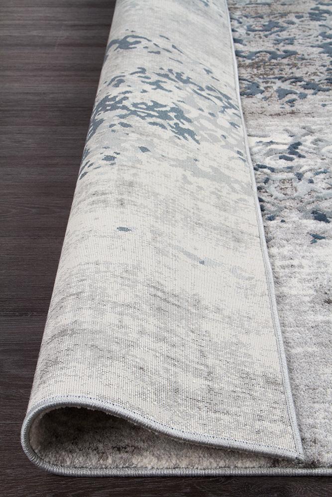 Kendal 1731 Grey Modern Rug Blue WhiteKEN - 1731 - GRY - 230X160Rugtastic