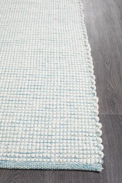 Loft Wool Rug Turquoise Blue FlatweaveLFT - TURQ - 165X115Rugtastic