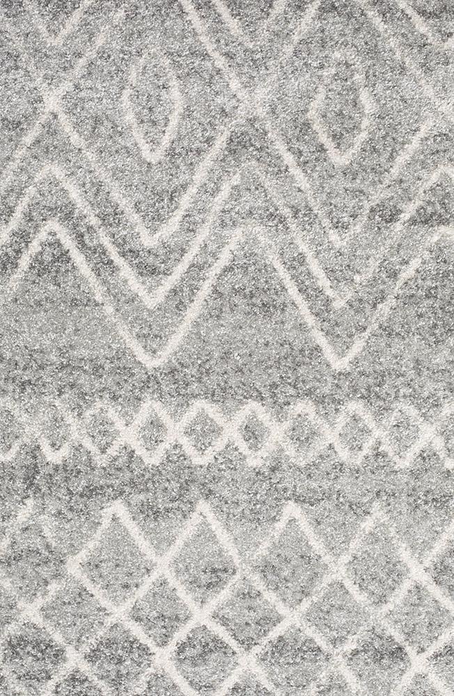 Oasis Grey Rustic Tribal Round RugOAS - 453 - GRY - 150X150Rugtastic