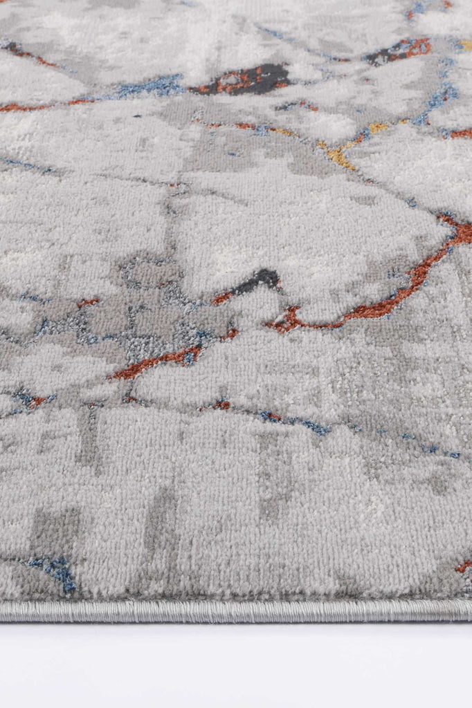 Paulina Grey Multi Marble RugPORT12008Rugtastic