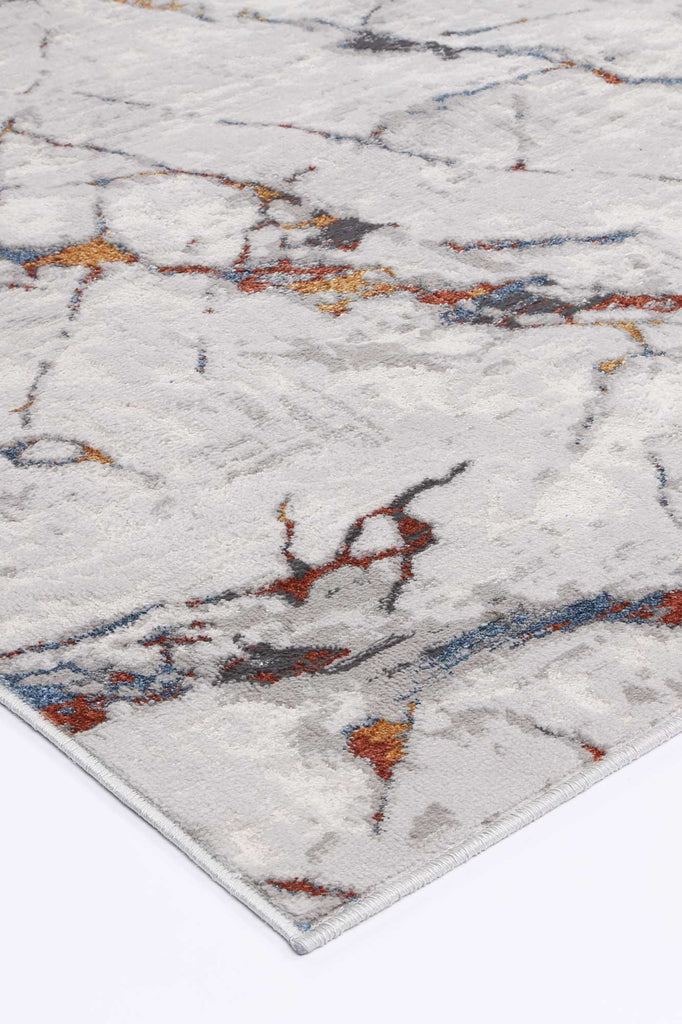 Paulina Grey Multi Marble RugPORT12008Rugtastic