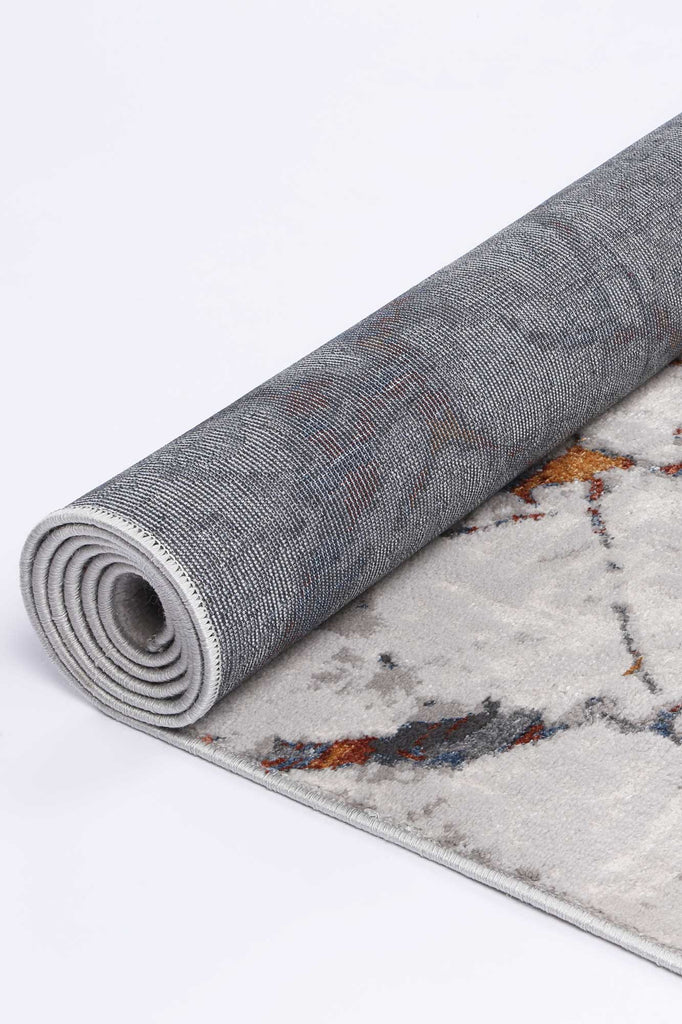 Paulina Grey Multi Marble RugPORT12008Rugtastic