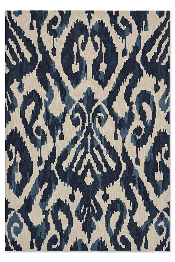 Sanderson Kasuri Indigo Indoor Outdoor 446208BC - SAN - 446208 - 200X140Rugtastic