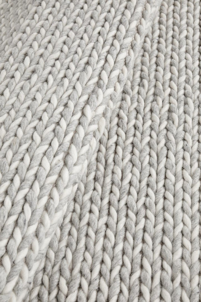 Studio 321 Silver Grey Woven Wool RugSTUD - 321 - SIL - 225X155Rugtastic