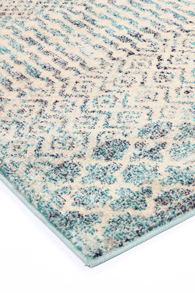 Tilly Multi Blue Geometric RugTULI16003Rugtastic